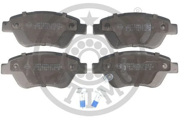 Колодки тормозные (передние) Fiat Doblo 01- (123x53.3x17.3) (с датчика) OPTIMAL BP12324 (фото 1)