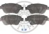 Колодки тормозные (передние) Fiat Doblo 01- (123x53.3x17.3) (с датчика) OPTIMAL BP12324 (фото 1)