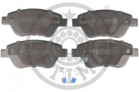 Колодки тормозные (передние) Fiat Doblo 01- (123x53.3x17.3) (с датчика) OPTIMAL BP12324