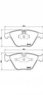 Гальмівні колодки, дискове гальмо (набір) BREMBO P06045 (фото 1)