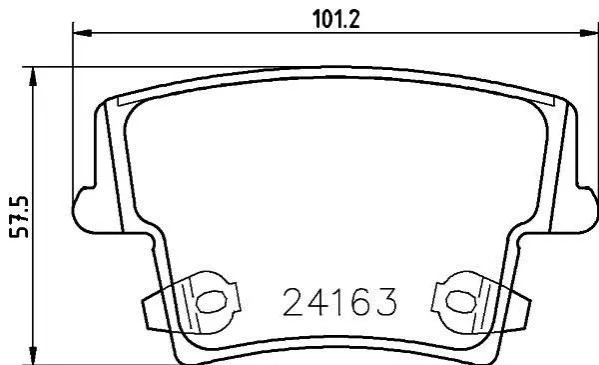 Гальмівні колодки, дискове гальмо (набір) BREMBO P11018 (фото 1)