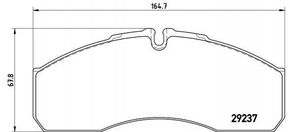 Гальмівні колодки, дискове гальмо (набір) BREMBO P50083 (фото 1)