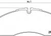 Гальмівні колодки, дискове гальмо (набір) BREMBO P50083 (фото 1)