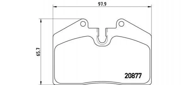 Гальмівні колодки, дискове гальмо (набір) BREMBO P65004 (фото 1)