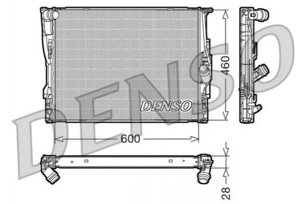 Радіатор, охолодження двигуна DENSO DRM05110 (фото 1)