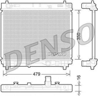 Радіатор, охолодження двигуна DENSO DRM50059