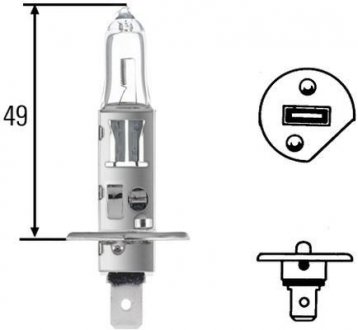 Лампочка H1 55W 12V +120.. HELLA 8GH178560471 (фото 1)