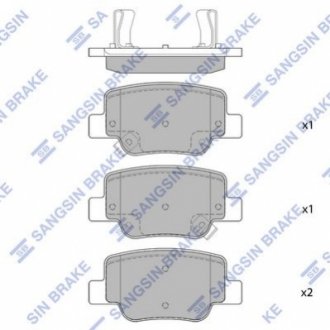 Колодки гальмівні дискові Hi-Q (SANGSIN) SP4142