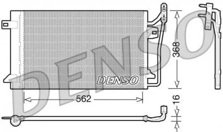 Радіатор кондиціонера DENSO DCN10026