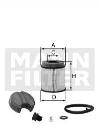 Карбамидный фильтр MANN U6202XKIT (фото 1)