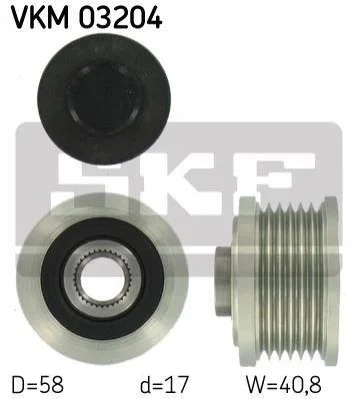 Шків генератора SKF VKM03204 (фото 1)