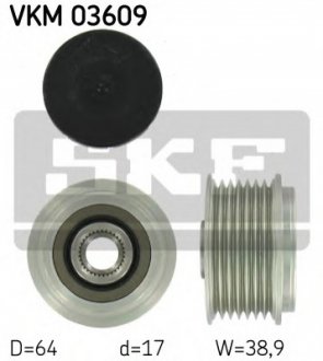 Шків генератора SKF VKM03609