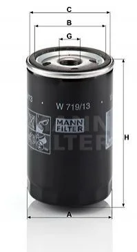 Фільтр масла MANN W7191310 (фото 1)
