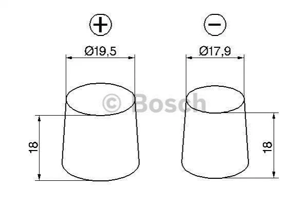 Акумулятор BOSCH 0092S60050 (фото 1)