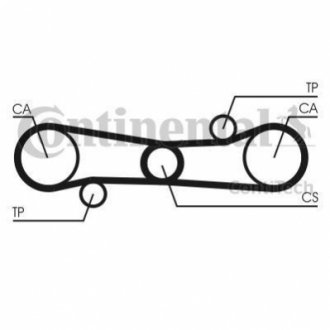Ремінь ГРМ CONTITECH CT654