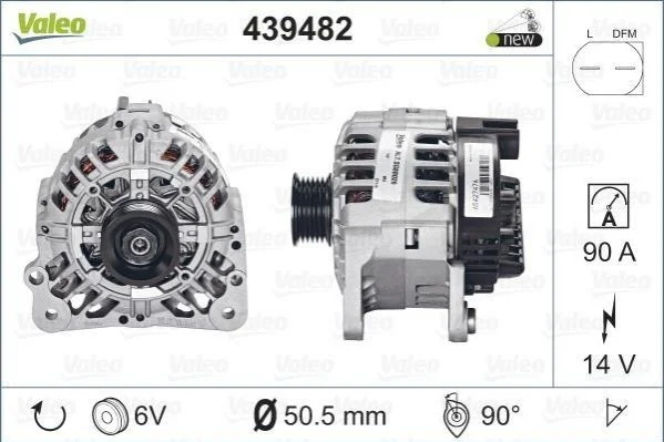 Генератор VALEO 439482 (фото 1)