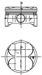 Поршень KOLBENSCHMIDT 40086620