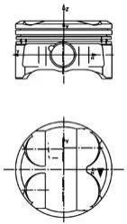Поршень KOLBENSCHMIDT 40086620