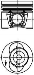 Поршень двигуна KOLBENSCHMIDT 40734620