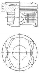 Поршень KOLBENSCHMIDT 41250610