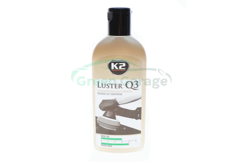 Супер швидка паста для механічного полірування (зелена)/ LUSTER Q3 MEDIUM CUT COMPOUND 250G K2 L3200N (фото 1)