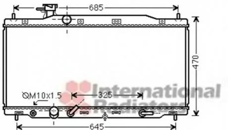 Радиатор охлождения CR-V 20i AT 06- (пр-во) Van Wezel 25002226