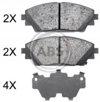 Колодка гальм. диск. передн. (вир-во ABS) A.B.S. 35022
