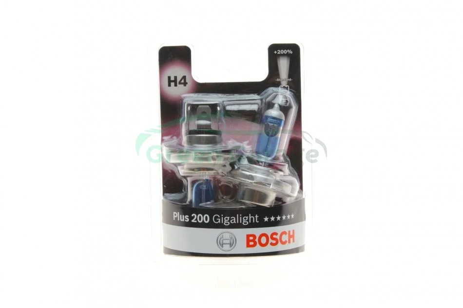 ЛАМПА РОЗЖАР. Plus 200 Gigalight H4 / *2 BOSCH 1 987 301 435 (фото 1)