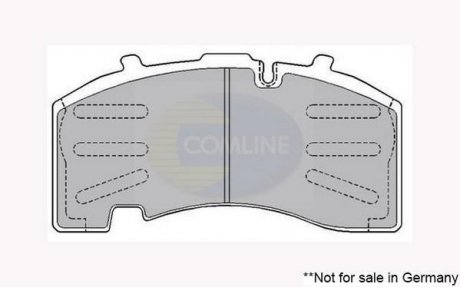 Гальмівні колодки, дискове гальмо (набір) COMLINE CBP9062K (фото 1)