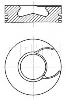 Поршень MAHLE / KNECHT 2136700 (фото 1)