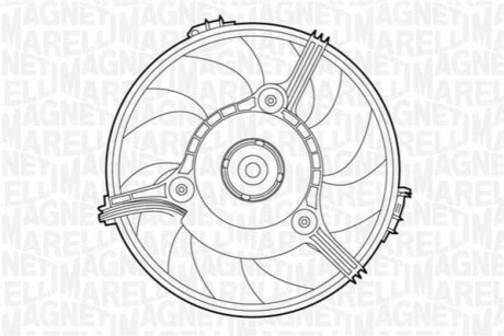 Вентилятор, охлаждение двигателя MAGNETI MARELLI 069422263010