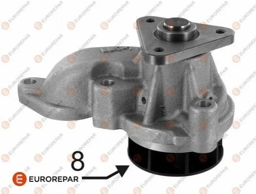 Помпа воды Hyundai i20 1.1-1.4CRDi/i30 1.6CRDi/Tucson/ix35/i40/Kia Sportage/Ceed 1.7CRDi 10- EUROREPAR 1635181480 (фото 1)