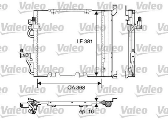 Радіатор кондиціонера VALEO 817847 (фото 1)