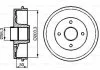 Гальмівний барабан BOSCH 0986477121 (фото 1)
