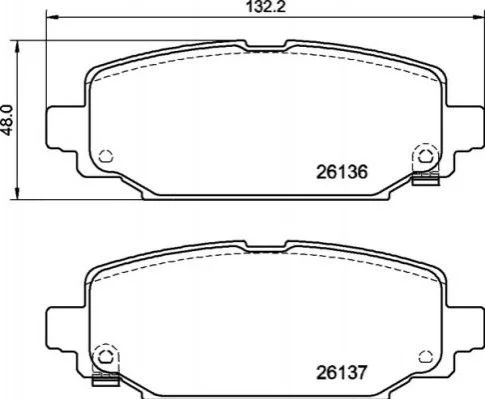 Klocki ham. JEEP WRANGLER IV (JL) 11/17-> BREMBO P37026 (фото 1)