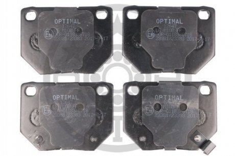 KLOCKI HAMULCOWE SUBARU IMPREZA ESTATE (GG),HATCHBACK (GR, GH, G3), SALOON (GD) 00-13 TYL SZT OPTIMAL BP12647