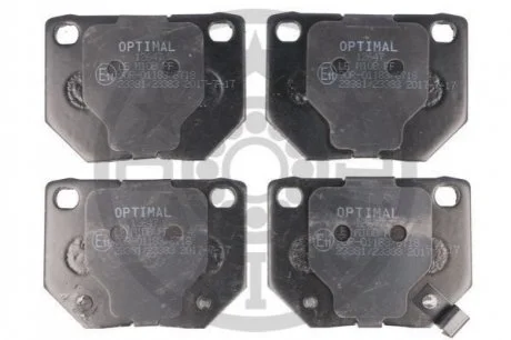 KLOCKI HAMULCOWE SUBARU IMPREZA ESTATE (GG),HATCHBACK (GR, GH, G3), SALOON (GD) 00-13 TYL SZT OPTIMAL BP12647
