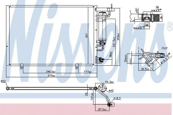 Skraplacz FORD ECO SPORT 13- NISSENS 940524 (фото 1)