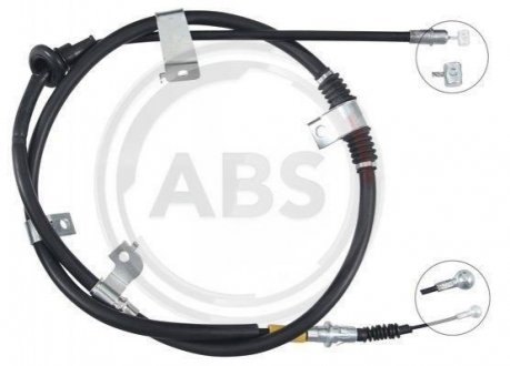 Трос ручного гальма зад. ASX/4008/C4 Aircross 10- Пр. (диск) (1780/1604) A.B.S. K17636