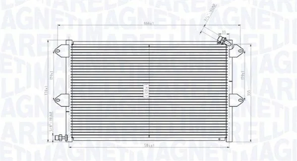 Condenser, air conditioning MAGNETI MARELLI 350203831000 (фото 1)