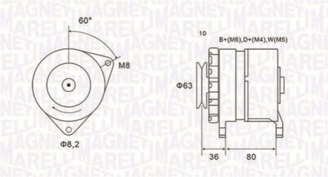 Alternator MAGNETI MARELLI 063735060010