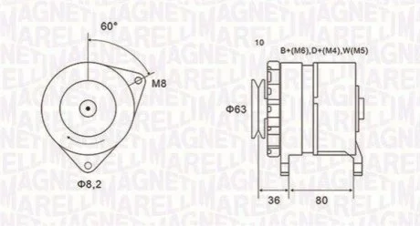 Alternator MAGNETI MARELLI 063735060010