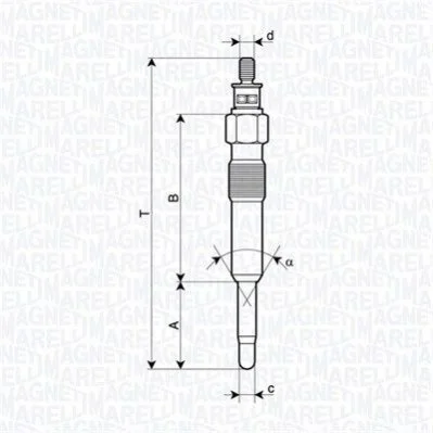 Glow Plug MAGNETI MARELLI 062900126304 (фото 1)