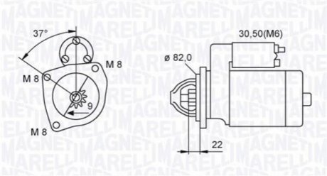 Starter MAGNETI MARELLI 063721449010