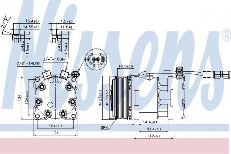 Компресор кондиціонера NISSENS 89139