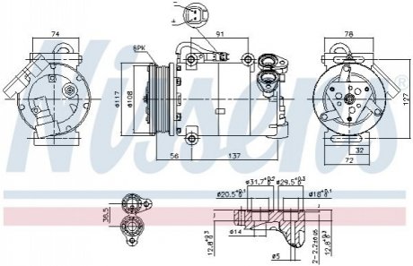 Компресор кондиціонера First Fit NISSENS 890040