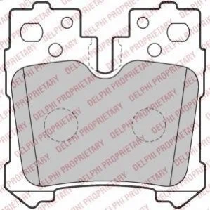 Гальмівні колодки, дискове гальмо (набір) DELPHI LP2214