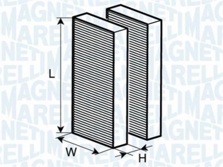 Фільтр повітря (салону) MAGNETI MARELLI 350203063470
