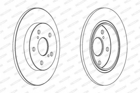Гальмівний диск FERODO DDF1645C