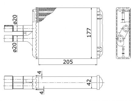 Радіатор опалення STARLINE OL6216